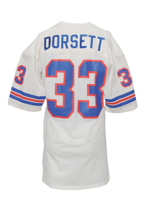 1988 Tony Dorsett Denver Broncos Game-Used Road Jersey (Team Repair)
