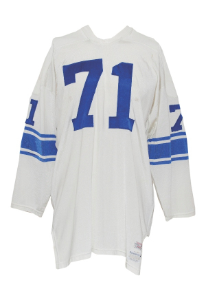Late 1960s Alex Karras Detroit Lions Game-Used Road Jersey (Team Repairs)
