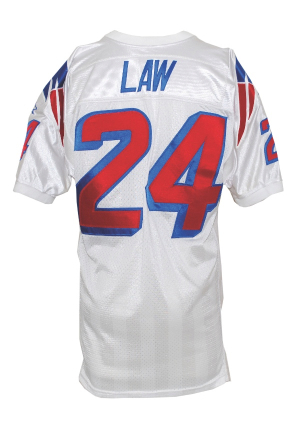1997 Ty Law New England Patriots Game-Used Road Jersey (Team Stamp)