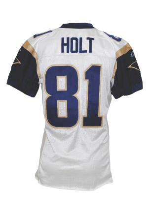 2003 Torry Holt St. Louis Rams Game-Used Road Jersey (Wetrak Sticker)