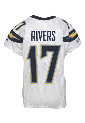 1/1/2012 Philip Rivers San Diego Chargers Game-Used Road Jersey (Team COA)