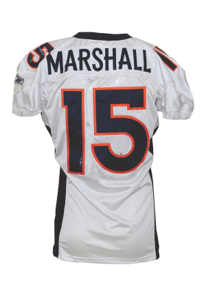 12/6/2009 Brandon Marshall Denver Broncos Game-Used Road Jersey (Broncos COA)(Unwashed)