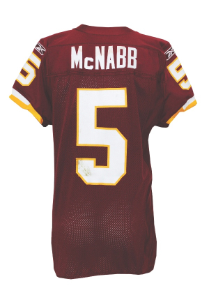 2010 Donovan McNabb Washington Redskins Game-Used Home Jersey (NFL PSA/DNA COA)