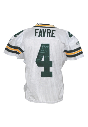 10/29/2007 Brett Favre Green Bay Packers Game-Used & Autographed Road Jersey (Favre LOA)(JSA)(Video & Photomatch)                                       
