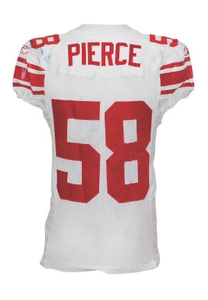 11/26/2006 Antonio Pierce NY Giants Game-Used Road Jersey (Steiner LOA)(Unwashed)