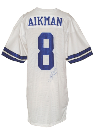 1989 Troy Aikman Rookie Era Dallas Cowboys Game-Used & Autographed Road Jersey (JSA)