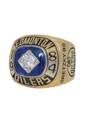 1984 Wayne Gretzky Edmonton Oilers Stanley Cup Championship Ring (Salesmans Sample)