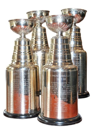 Kevin McClellands Edmonton Oilers Four Stanley Cup Trophies ­ 1984, ’85, ’87, ’88 (4)(McClelland LOA)