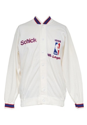1986 "Pistol" Pete Maravich Schick NBA Legends Worn Warm-Up Jacket (Maravich Family LOA)