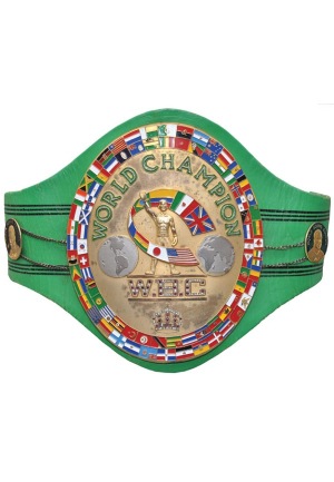 1982 Larry Holmes WBC Heavyweight World Championship Belt Signed by Holmes & WBC President Jose Sulaiman (JSA)(Photomatch)