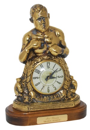 Joe Louis Clock from Larry Holmes Personal Collection