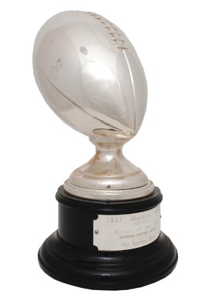 1957 Jim Brown Rookie of the Year Trophy (Photomatch)