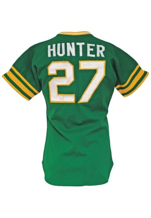 1974 Jim "Catfish" Hunter Oakland Athletics Game-Used Road Jersey (Cy Young & Championship Season)