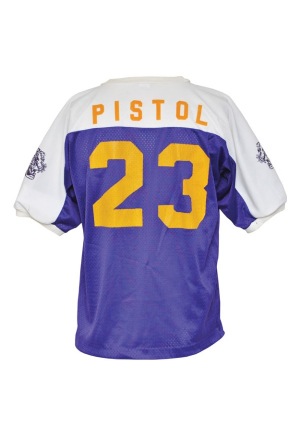 Late 1960s "Pistol" Pete Maravich LSU Worn Shooting Shirt (Maravich Family LOA)