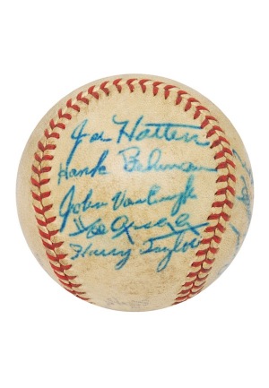 1947 Brooklyn Dodgers Team Autographed Baseball with Rookie Jackie Robinson Signature (JSA)(Pristine Provenance)