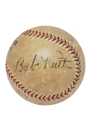 Ruth, Gehrig, Landis & Others Autographed Baseball (JSA)(PSA/DNA)