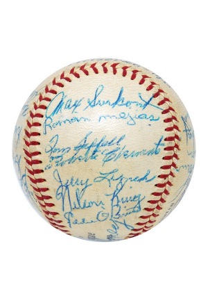 1955 Pittsburgh Pirates Team Autographed Baseball with Rookie Roberto Clemente (JSA)