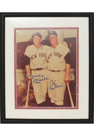 Framed Mickey Mantle & Roger Maris Autographed 8x10 Photo (JSA)