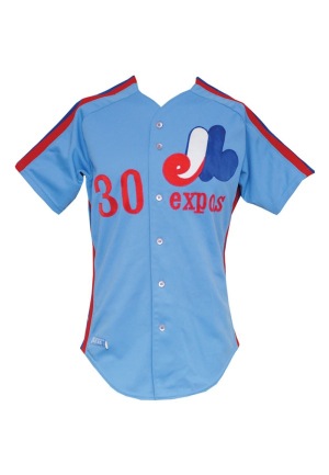 1985 Tim Raines Montreal Expos Game-Used Road Jersey