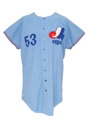 1970 Don Drysdale Montreal Expos Spring Training Instructor’s Road Flannel Jersey