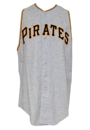 1960 Lenny Levy Pittsburgh Pirates Coaches Worn Home Flannel Uniform (2)(Pristine Provenance)(Coaches Family Documentation)(Championship Season)