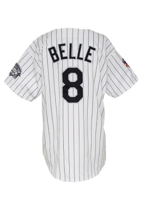 1997 Albert Belle Chicago White Sox Game-Used Home Jersey