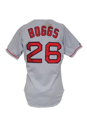 1991 Wade Boggs Boston Red Sox Game-Used Road Uniform (2)