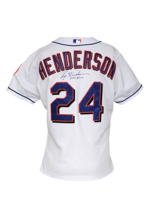 2000 Rickey Henderson NY Mets Game-Used & Autographed Home Jersey (JSA)