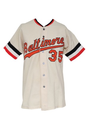 1972 Mike Cuellar Baltimore Orioles Game-Used Road Jersey
