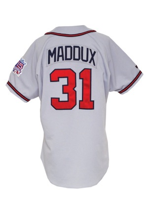 1999 Greg Maddux Atlanta Braves Game-Used Road Jersey (World Series Year)