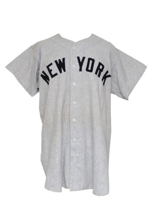 1950 Tommy Henrich NY Yankees Game-Used Road Flannel Uniform (2)(Championship Season)(Final Season)