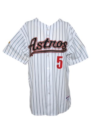 2005 Jeff Bagwell Houston Astros World Series Team-Issued Home Jersey