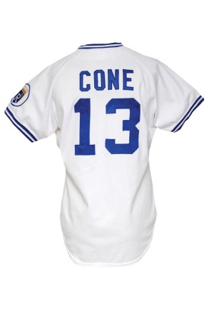 1986 David Cone Rookie Kansas City Royals Game-Used Home Jersey