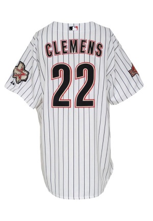 2004 Roger Clemens Houston Astros Game-Used Home Jersey