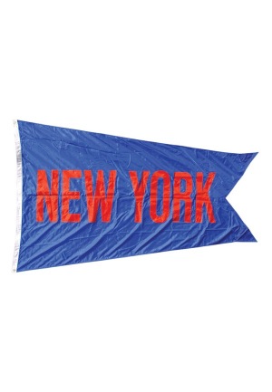 Original "New York" Mets Shea Stadium Banner (MLB Hologram)(Team LOA)
