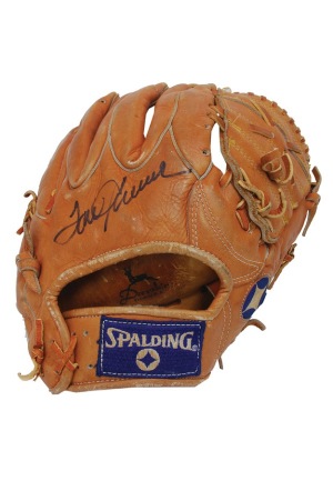 4/5/1983 Tom Seaver NY Mets Opening Day Game-Used & Autographed Glove (JSA)(Letter of Provenance)(Esken LOA)(Record Tying 14th Opening Day Start Glove)