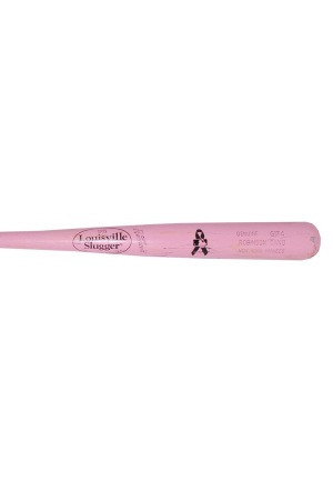 2008 Robinson Cano NY Yankees Mothers Day Game-Used & Autographed Bat (PSA/DNA)(JSA)
