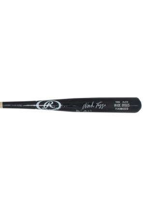 1996 Wade Boggs NY Yankees ALCS Autographed Game Bat (PSA/DNA)(JSA)(Boggs LOA)(Championship Season)