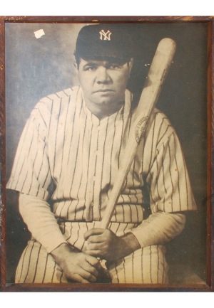 1927 Babe Ruth Framed Photo