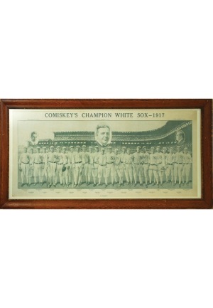 1917 “Comiskey’s Champion White Sox” Framed Team Panorama by Burke & Atwell