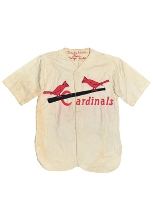 1930s St. Louis Cardinals Flannel Jersey - Gift From George Sisler