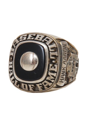1982 Hank Aaron Hall of Fame Salesmans Sample Ring