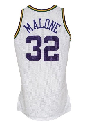 1994-95 Karl Malone Utah Jazz Game-Used Home Jersey (Pristine Provenance)