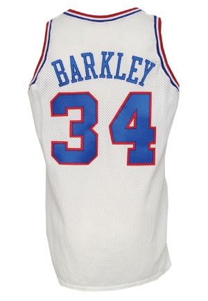 1989-90 Charles Barkley Philadelphia 76ers Game-Used & Autographed Home Uniform (2)(JSA)