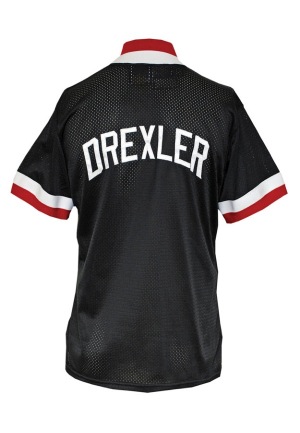 1989-90 Clyde Drexler Portland Trailblazers Worn Shooting Shirt
