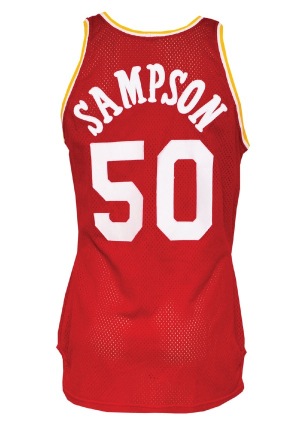 Circa 1984 Rookie Era Ralph Sampson Houston Rockets Game-Used Road Jersey