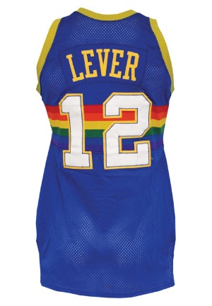 Early 1980’s Lafayette "Fat" Lever Game-Used Road Uniform & Worn Warm-Up Suit (4)