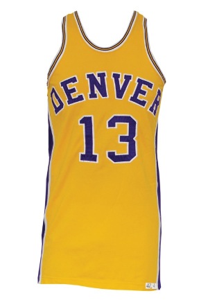1973-74 Julius Keye ABA Denver Rockets Game-Used Home Uniform with Detached Nameplate (3)