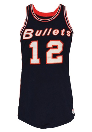 Circa 1967 Bob Ferry Baltimore Bullets Game-Used Road Jersey