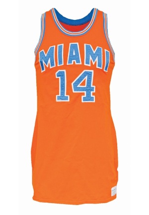 1969-70 Wil Jones Rookie Miami Floridians Game-Used Home Jersey with Stirrup Socks (3)(Very Rare Style)(Jones LOA)